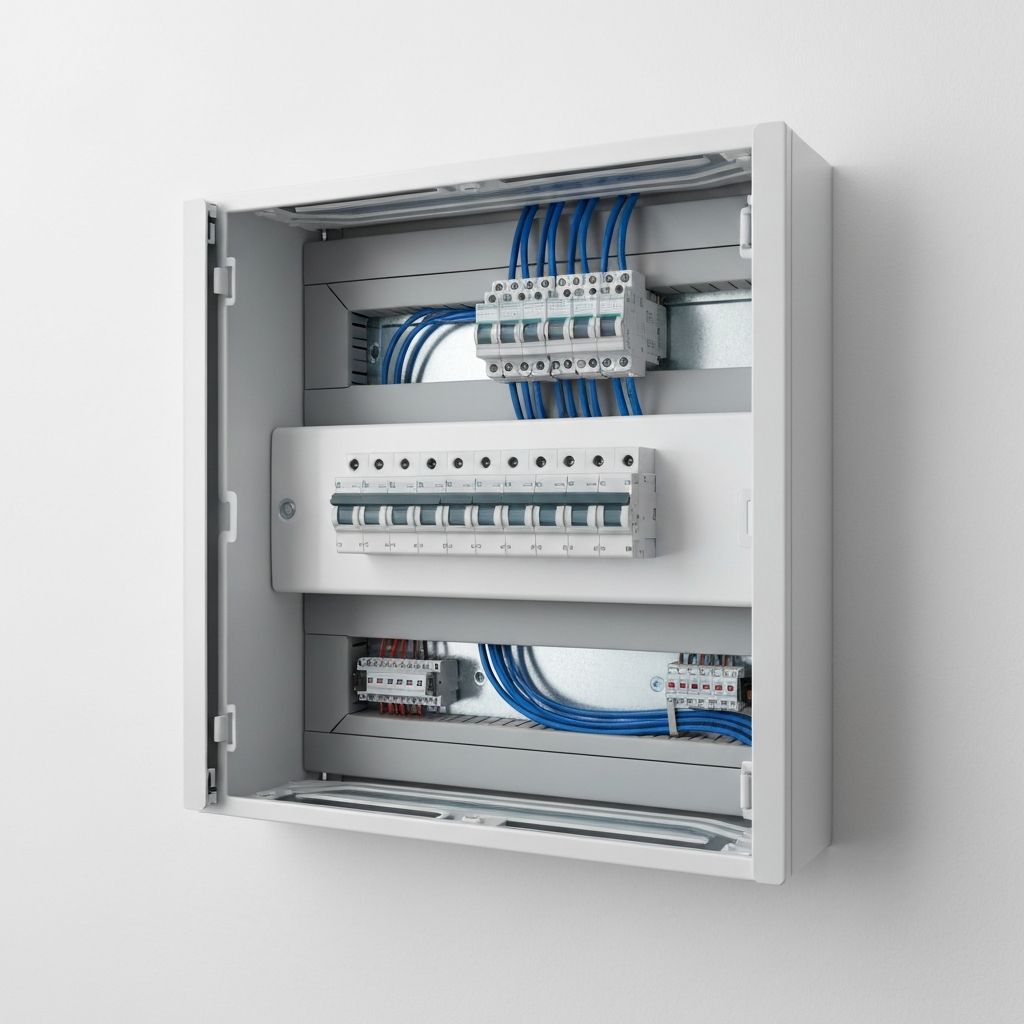 Modern consumer unit installation